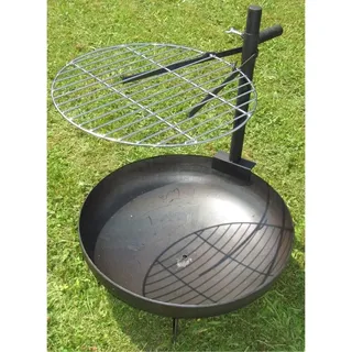 LEX Grillrost Ø 60cm mit Halterung für Feuerschalen MC4104 - Schwarz