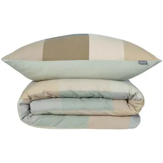 SCHIESSER Travis Kariert Grün 135 x 200 cm + 80 x 80 cm