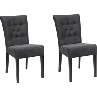 Home Affaire Esszimmerstuhl Queen BESTSELLER Polyester grau 2er Set
