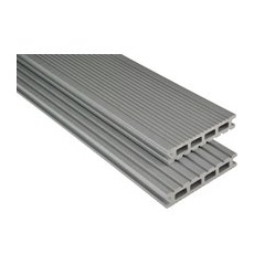 Kovalex WPC Terrassendiele Exklusiv mattiert Grau Zuschnitt 2,6x14,5x450cm