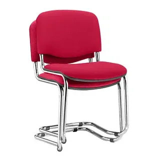 NOWY STYL 2 Nowy Styl Besucherstühle Iso Swing ISO SWING CHROM C29 bordeaux Stoff