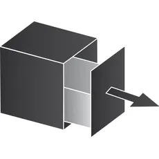 Bild von VS ENVI Free Abfalltrennsystem KB 400 / Höhe 216 mm Kunststoff lavagrau