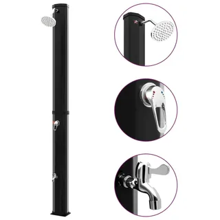 vidaXL Solardusche schwarz 35 l