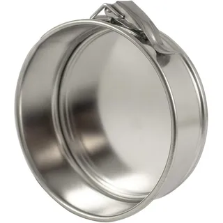 Zenker 62232 Mini-Kuchenform aus Weißblech, Serie Silver ø 12 XM (Farbe: Silber), Menge: 1 Stück