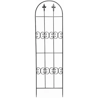 Siena Garden Rankgitter Lilie Metall in dunkelgrau unterverzinkt 45x160cm