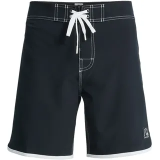 Boardshorts QUIKSILVER "Original Scallop 18", Herren, Gr. 40(XXXL), schwarz, Obermaterial: 92% Microfaser, 8% Elasthan;, Hosen Boardshorts