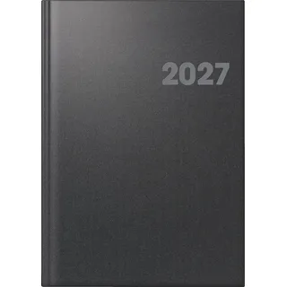 BRUNNEN Buchkalender Mod. 763 2027 | A4, Kunststoff, vulkanschwarz