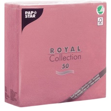 Bild 50 Servietten "ROYAL Collection" 1/4-Falz 40 cm x 40 cm rosa