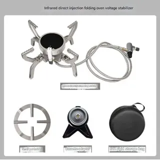 Portable Infrarot Kachel mit geteilter Form, tragbarer Camping-Grill, tragbarer Theekocher.
