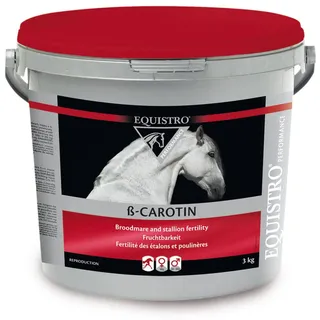 EQUISTRO® ß-Carotin | Ergänzungsfuttermittel für Pferde | Für ein optimales Reproduktionsgeschehen bei Zuchtstuten &–Hengsten | Premium Qualität | 3kg