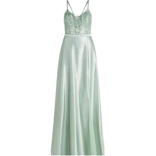 Abendkleid VERA MONT "Abendkleid mit Stickerei", Damen, Gr. 42, EURO, grün (fresh peppermint), Obermaterial: 95% Polyester PES. 5% Elasthan EL., Kleider Abendkleid