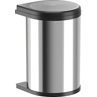 Hailo Abfallsammler 3520071 MO Swing Mono 20 Liter Dunkelgrau Schwarz - Schwarz, Silber