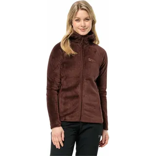 Jack Wolfskin Damen Rotwand Hooded Fz W Fleece Jacke, dark Maroon,