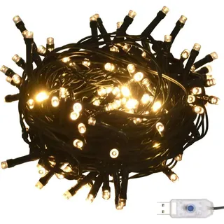 vidaXL 120-tlg. Weihnachtskugeln mit Weihnachtsbaumspitze 300 LEDs - Bronze