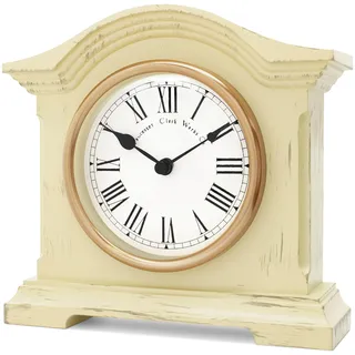 Towcester Clock Works Co. Acctim 33282 Falkenburg Kaminuhr, Cremefarben
