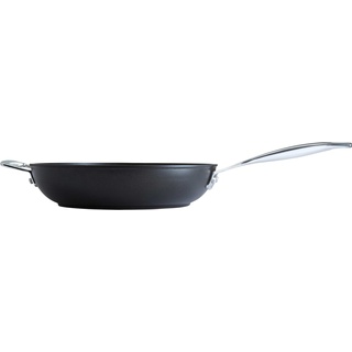 Le Creuset Aluminium-Antihaft Bratpfanne hoch 28 cm schwarz mit Gegengriff