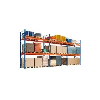 SCHULTE Palettenregal 46802-N orange, blau, silber 844,4 x 110,0 x 500,0 cm