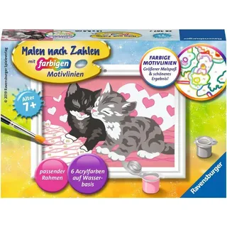 Ravensburger Kuschelkatzen Malen nach Zahlen 6 St. mehrfarbig