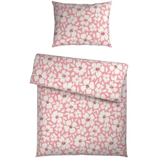 Esposa Bettwäsche , Hellrosa , Textil , Blume , 160x210 cm , weiche und anschmiegsame Oberfläche , Heimtextilien, Bettwäsche & Leintücher, Bettwäsche, Satin-Bettwäsche
