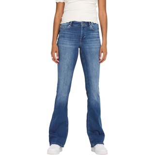 Only Jeans ONLBLUSH MID FLARED REA1319 Blau - Größe: S_32