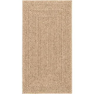 vidaXL Teppich 80x150 cm Jute-Optik Innen und Außen