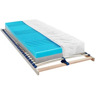 Sleeptex Matratzenset , Holz , 2-teilig , Birke, Buche , Schichtholz , Höhe ca. 20 cm , 120x200 cm , Bezug abnehmbar/waschbar, Ober- und Unterseite versteppt, klimatisierte Belüftungskanäle, für verstellbare Lattenroste geeignet, Tragegriffe, atmungsaktiv, schadstoffgeprüft, alternative Größen erhältlich, Wendematratze,Federholzleisten verleimt, Federleisten mit Duokappen, Mittelgurt, individuelle Liegehärteeinstellung, nicht verstellbar, alternative Größen erhältlich , Schlafzimmer, Matratzensets