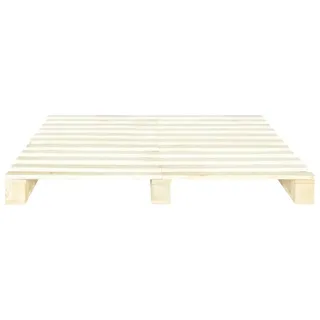 vidaXL Palettenbett Massivholz Kiefer 160×200 cm - Braun