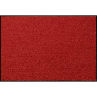 Erwin Müller Fußmatte Mainz, Schmutzfangmatte, Sauberlaufmatte uni rot Größe 115x175 cm - rutschfest, pflegeleicht, für Fußbodenheizung geeignet (weitere Farben, Größen)