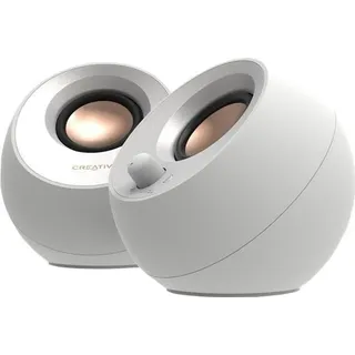 Creative Labs Creative Pebble V3 - White - Bluetooth 5.0, Weiß