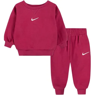 Nike Baby - Jungen Nkn Essential Fleece Crew Set Lampe, Sweet Beet, 12 Monate EU