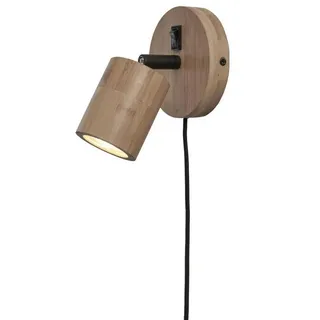Good & Mojo Wandleuchte , Naturfarben , 15x12x12 cm , LED-Leuchtmittel austauschbar , Lampen & Leuchten, Innenbeleuchtung, Spots & Strahler, Wandstrahler