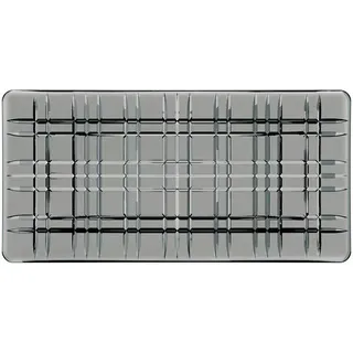Nachtmann Servierplatte "Platte Square 28 x 14 cm grau", grau