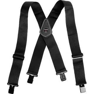 KWB Hosenträger (100 cm lang, 5,1 cm breit, elastisch, im Rückenteil mit Lederplatte verstärkt)