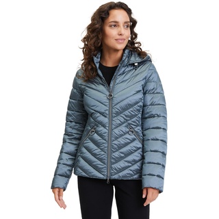 Betty Barclay Damen Steppjacke mit Abnehmbarer Kapuze Dark Slate,42