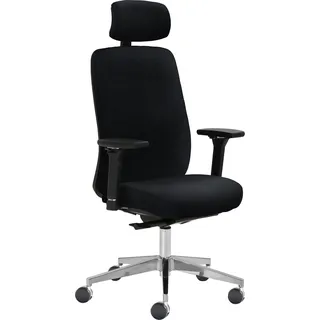 Mayer Sitzmöbel Drehstuhl »2229« () 4D Armlehnen, Kopfstütze, Sitztiefenverstellung, Teppichrollen, schwarz