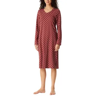 Schiesser Damen Nachthemd Langarm weiche Baumwolle Bigshirt mit Taschen - Nightwear