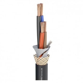 SOMMER CABLE 490-0231-440AQ Lautsprecherkabel 4 x 4 mm2 Schwarz Meterware