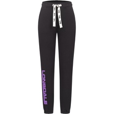 Lonsdale Damen Fillyside Dress Pants, Black/Purple/White, L EU