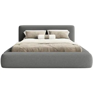 Fedve Polsterbett Fummo 120x200 cm, Dunkelgrau , Textil , 120x200 cm , Schlafzimmer, Betten, Polsterbetten