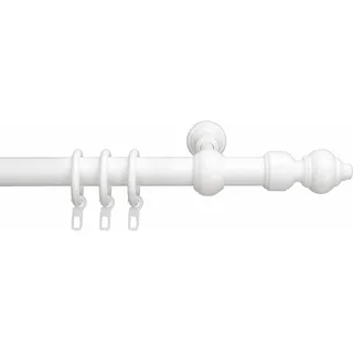 Gardinenstange LIEDECO "Thüringen" Gr. 7, weiß, L:240cm Ø:28mm, Kunststoff, Gardinenstangen, Gardinenstange