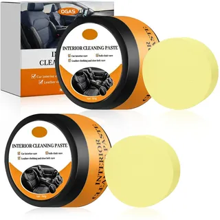 2 Stück Auto Innenraum Reinigungscreme, Interior Cleaning Paste,Car Care Reparaturcreme,Multifunktionale Pflegepaste
