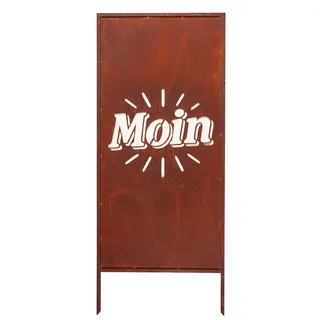 Edelrost Sichtschutz Garten Deko "Moin" 120x50cm Decorative Abdeckung Rost - Bunt