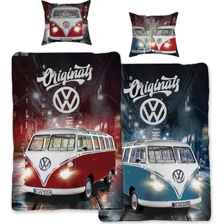 VW Volkswagen Campervan 087 Bettwäsche Linon / Renforcé - Bunt