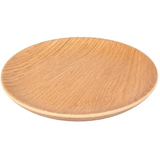 Garcia de Pou 12 Stück, flache Teller, Ø 15,3 x 1,5 cm, Kunstleder, Melamin-Holz