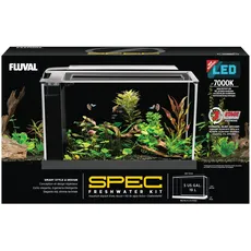 Fluval Spec 5 Nano Aquarium, mit 19L Fassungsvermoegen, in schwarz