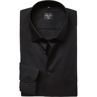 MARVELIS Langarmhemd, New York Kentkragen, Businesshemd, körpernah, extra langer Arm