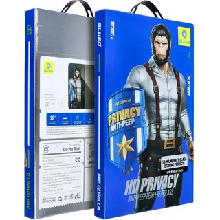 Mr. Monkey Gehärtetes Glas 5D Gehärtetes Glas - Apple iPhone 17 Air schwarz (Starker Datenschutz) - Schwarz