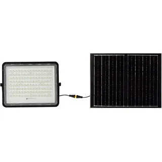 V-Tac Schwarze Solar-Flutlichter - 15W - - 1800 Lumen 6400K Schwarz