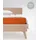 Spannbettlaken Mako-Satin 200 x 200 cm orange