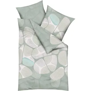 KAEPPEL Bettwäsche Zen 135 x 200 cm Satin Grün Jade